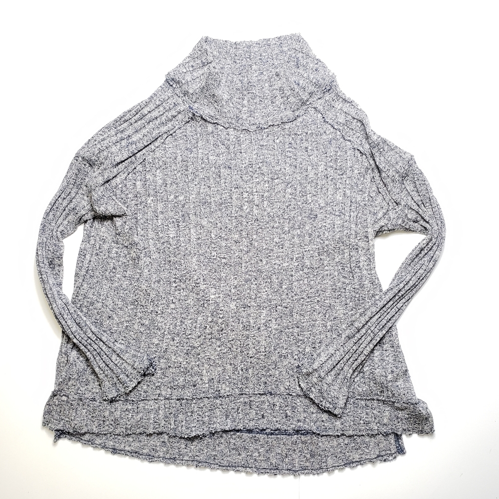 Free People | Ribbed Longsleeve Mock Top